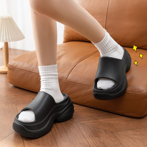 Free Shipping Silmoni WomenS Thick-Soled Slippers For Summer Outdoor Wear 2026 New Style Height-Increasing Non-Slip Beach Sandals For Women Summer