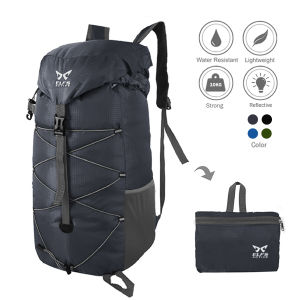 ELFS ACTIVE Tas Ransel Lipat Foldable Carrier Clove 31L Waterproof Tas Gunung Lipat 019 - Tas Lipat Tahan Air dengan Kapasitas 31L (Pilihan Warna: Biru Tua, Abu Tua, Hitam, Hijau Army) #taslipat #taswaterproof