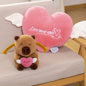 [Faster YG] ตุ๊กตาคาปาวา20-25ซม. ตุ๊กตาผ้ากำมะหยี่นุ่มตุ๊กตาสัตว์จำลองตุ๊กตาน่ารักตกแต่งบ้านน่ารักสำหรับเป็นของขวัญเด็กผู้หญิง