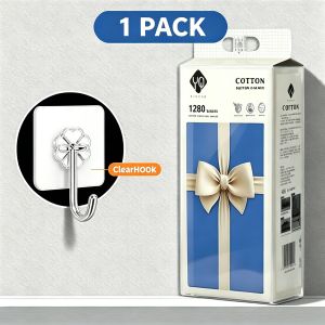 【3 Packs】Botare Bow Cute AIR-cushion soft deluxe tissue 4 layers 1280draws 155mmx175 mm