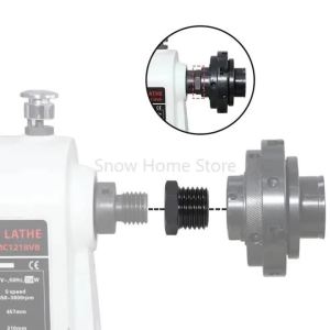 Hanson8 1pc Lathe Headstock Spindle Adapter Thread 1”/8TPI M33 X3.5mm M18 -2.5mm Chuck Insert Wood Turning Woodworking Tool Accessories 2Z5B1
