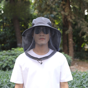 ป้องกันแสงแดด ระบายอากาศได้ ปีกใหญ่ ป้องกันยุง ตาข่าย หมวกกันแดด