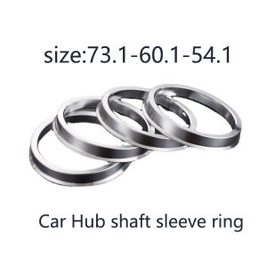 4Pcs 73.1-60.1-54.1 cod Aluminum Car Wheel spacer Hub shaft sleeve ring reducer Hub Center ring