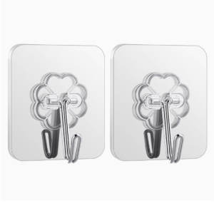 10pcs Wall Hooks Strong Adhesive Hanging Organizers for Kitchenware and Home Supplies Hangable