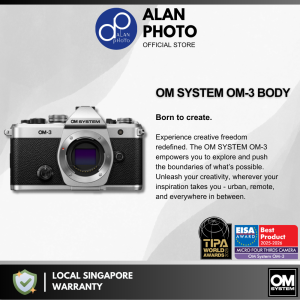 OM SYSTEM OM-3 Micro Four Thirds Mirrorless Camera | 20.4MP | 4K Video | OM System Singapore Warranty