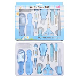 [FAST DELIVERY]10 IN 1 Newborn Baby Care Set Infant Grooming Set Health Care Kit Hair Brush Comb Nail Clipper Tweezers