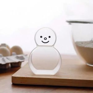 ถ้วยตวงตุ๊กตาหิมะน่ารักสไตล์ญี่ปุ่น ถ้วยตวงข้าวสองในหนึ่งเดียว ถ้วยตวงแป้งและเมล็ดพืชในครัวเรือน ถ้วยตวงของเหลวน พร้อมส่ง