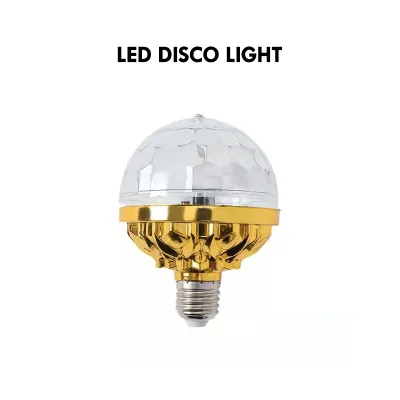 6W Disco ball lamp decoration rotating crystal magic ball LED stage bulb RGB color rotating DJ party