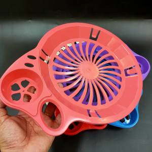 6 & 12 PACK REUSABLE PAPER PLATE HOLDERS W/ CUP HOLDER and THUMB GRIP PARTY PLATE HOLDER W/ CUP SLOT