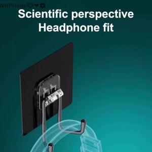 WP💓💛💖 Universal Headphone Stand Adhensive Plastic Wall Mount Hanger Under Desk Headset Rack Holder Support For Gaming Earphone Bracket