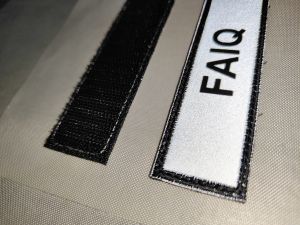 name tag reflective and velcro or iron on 1pc