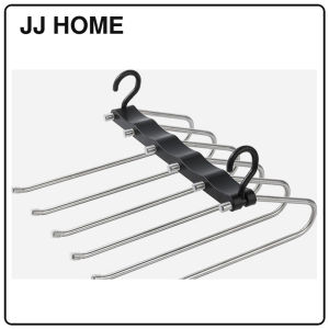 【JJ HOME】Magic Multi-Layer Pants Hanger Hanging Pants Scarf Jeans Trousers Multifunctional Folding Storage Rack