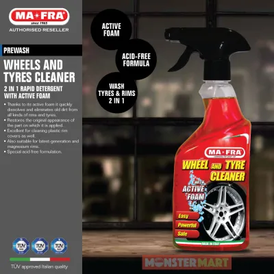 Mafra Rims and Tyres Cleaner 500ml (2 in 1 Active Foam Deep clean and degrease wheels tyres and rims)