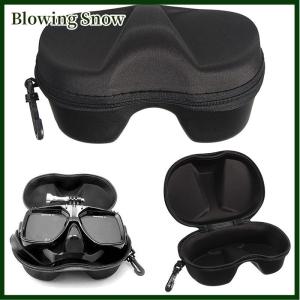 Blowing Diving Glasses Storage Box Scuba Snorkeling Set Multifunction Face Cover Snorkel Zipper Case for Underwater Swimming