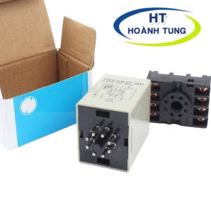 Rơ le mực nước C61F-GP công tắc bơm nước tự động điện áp 220VAC kèm chân đế PF083A
