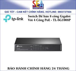 Switch Để Bàn 8 cổng Gigabit với 4 cổng PoE TP-LINK TL-SG1008P