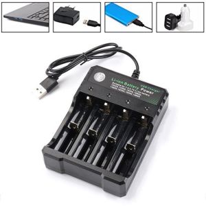4 Slot USB Intelligent Battery Charger 18650 Li-ion Baterai AA / AAA