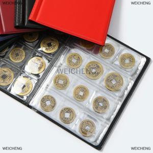 [COD] WEICHENG สมุดสะสมฟิล์มพีวีซีสำหรับสะสมเหรียญแบบจลน์120กรัมหนัง PU เทียมสำหรับเป็นของขวัญ