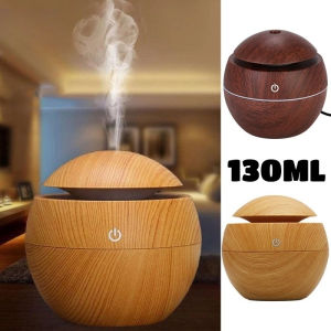 Mini Home Wood Grain Air Humidifier USB Ultrasonic Cool Mist Sprayer Essential Oil Fragrance Electric Air Aroma Diffuser Purifie