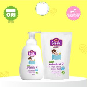 Sleek Baby 2in1 Hair & Body Wash Antibacterial 250ml 300ml