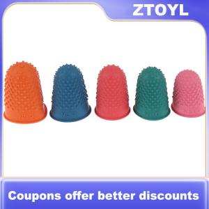 【ZTOYL】 5Pcs Counting Cone Rubber Thimble Protector Sewing Quilter Finger Tip Craft