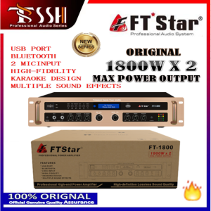 FTStar original amplifier FT-1800 professional high-end power amplifier 2*1800W (FT1800 gold)