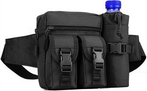 Camel Unistrengh Tactical Fanny Packs Pouch With Water Bottle Pocket Holder Waterproof Molle Waist Pack Hip Belt Bag