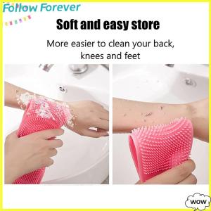 【Follow】【New Arrived】 COD แปรงซิลิโคนมหัศจรรย์สำหรับอาบน้ำถูถูหลังลอกโคลนนวดตัวอาบน้ำ