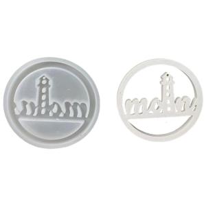 Silicones Khuôn Độc Đáo Vòng Rỗng Ngọn Hải Đăng Biển Mòng Biển Mặt Dây Chuyền Nhựa khuôn đúc Cho Cá Nhân Quà Tặng Và Hàng Thủ Công