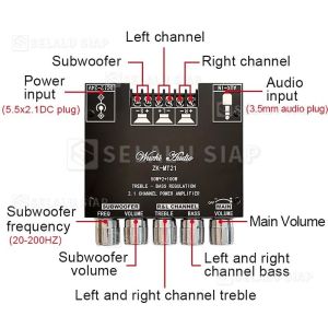 (dalam stok dikirim dari jakarta)LVPIN HiFi Stereo Amplifier Treble Bass Booster 12V - LP-838 Ampli Mini Stereo / LVPIN hi fi / Alat Pengganti Speaker Aktif / Pengeras Suara Portabel / Speaker Amplifier Power