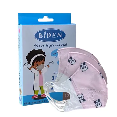 Combo 4 khẩu trang y tế em bé hình cá heo Biden chính hãng Cửu Long Face Mask ( Hộp 10 cái )