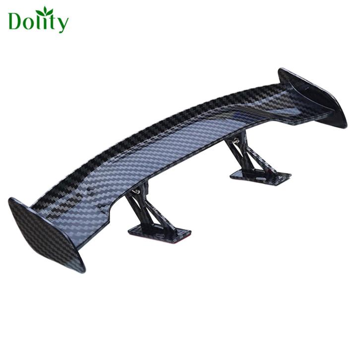Dolity Universal car mini spoiler wing Decorative Carbon Fiber