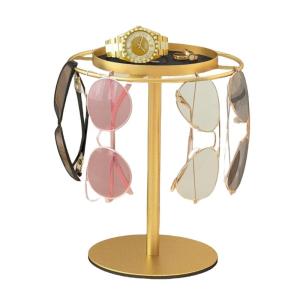 Sunglasses Display Rack with Showcase Metal Organizers for Eyewear in Home or Office Shop Eyewear Storage