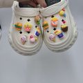 12 Cái/Bộ CROCS jibbitz quyến rũ giày trang trí 3D khoai tây chiên Hamburger Kem khóa giày trang trí cho CROCS. 
