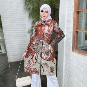 COD - YSS COLLECTION - BAJU BATIK COUPLE PASANGAN TERBARU MURAH PEKALONGAN - ATASAN TUNIK BATIK CEWEK ATASAN BATIK COUPLE TENUN SUTRA CENDRAWASIH
