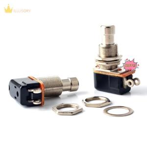 illusory ปุ่มกดแบบสัมผัสเบาๆชั่วขณะสวิทช์แป้นเหยียบเท้าสวิทช์กีตาร์ไฟฟ้าปิดชั่วขณะ