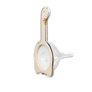 LIFE SHOPS 2 in 1 Funnel Filter with Handle 120 Mesh Double-layer Kitchen Oil Funnel with Filter Durable Heat-resistant Mesh Flour Sieve Soy Milk