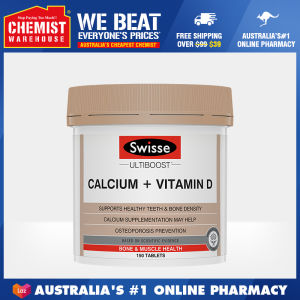 Swisse Ultiboost Calcium + Vitamin D 150 Tablets Help Maintain Strong Bone & Teeth Chemist Warehouse