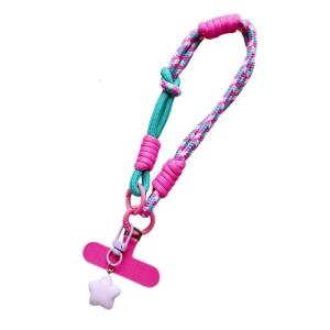 Minimalists Phone Tethers Reinforced Metal Clasps Soft Polyester Cord Antidrop Protective Adjustable Wrist Strap Pendant