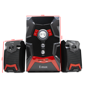 LEGOSPK ลำโพง 2.1 ลำโพงมัลติมีเดียบลูทู ธซับวูฟเฟอร์พร้อมวิทยุสามารถเชื่อมต่อกับทีวี / คอมพิวเตอร์ / มือถือ /USB,รับประกัน 1 ปี Multimedia Bluetooth Speak