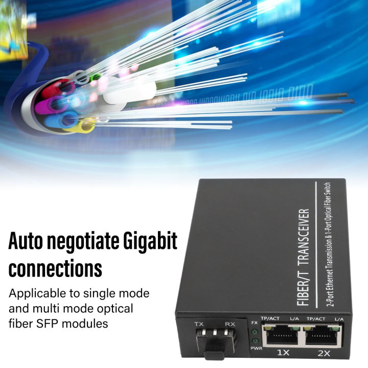 Ethernet Fiber Transceiver RJ45 Fiber Transceiver for Office | Lazada PH