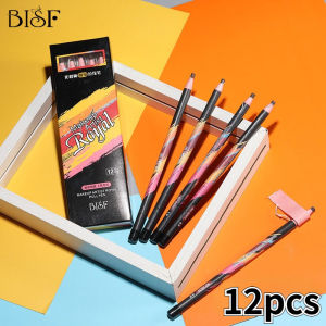 "Available" 12pcs BISF cable eyebrow pencil waterproof and sweat-proof tattoo eyebrow positioning eyebrow pencil permanent makeup studio hard core eyebrow pencil in stock.