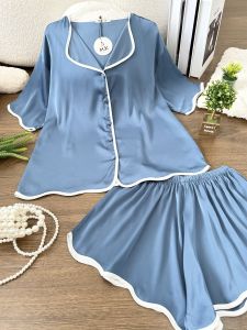 Bộ Lụa Latin Tơ Tằm Viền Nút Bọc cao cấp siêu cưng mềm mại xinh xắn Phom 45-70kg