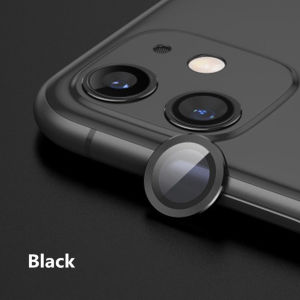 Metal Ring การป้องกันเลนส์ for iPhone 11 12 Pro Max 13 15 14 16 Plus 12 Mini กระจกนิรภัยแบบเต็มจอ กระจกกล้อง กล้องหลัง