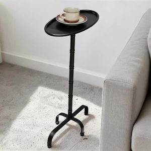 Sacesr Small Minimalist Coffee Table Luxury Modern Sofa Side Tables Single Metal Removable Black Coffee Table Living Room Furnitures M1Y4T