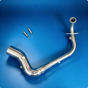 Suzuki Skydrive Sports Stainless Elbow + SC-Project Round + DB Reducer