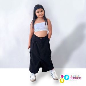 Cargo Corduroy Skirt Combat 6 Working Pocket Pants For Girl Toddler to Kids Teens 1 to 12 Years Old