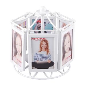 KODUS 5-inch Rotating Puzzle Photo Frame Creative Personalized Photo Albums Crafts Rotatable DIY Display Frame Bedroom