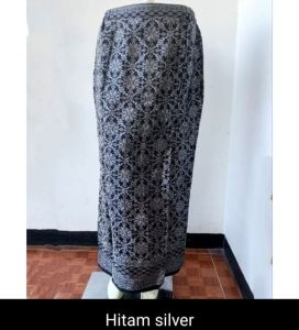 Rok Span songket pinggang karet kiri dan kanan seragam pesta terbaru