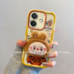 Soft Casing OPPO A5 Pro OPPOA5 Pro OPPOA5Pro 5G 4G New Fun Cute Cartoon Kuromi Rabble 3D Plush Dolls All-inclusive Shockproof Phone Case with Lanyard 2025